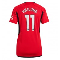 Manchester United Rasmus Hojlund #11 Domáci Ženy futbalový dres 2023-24 Krátky Rukáv